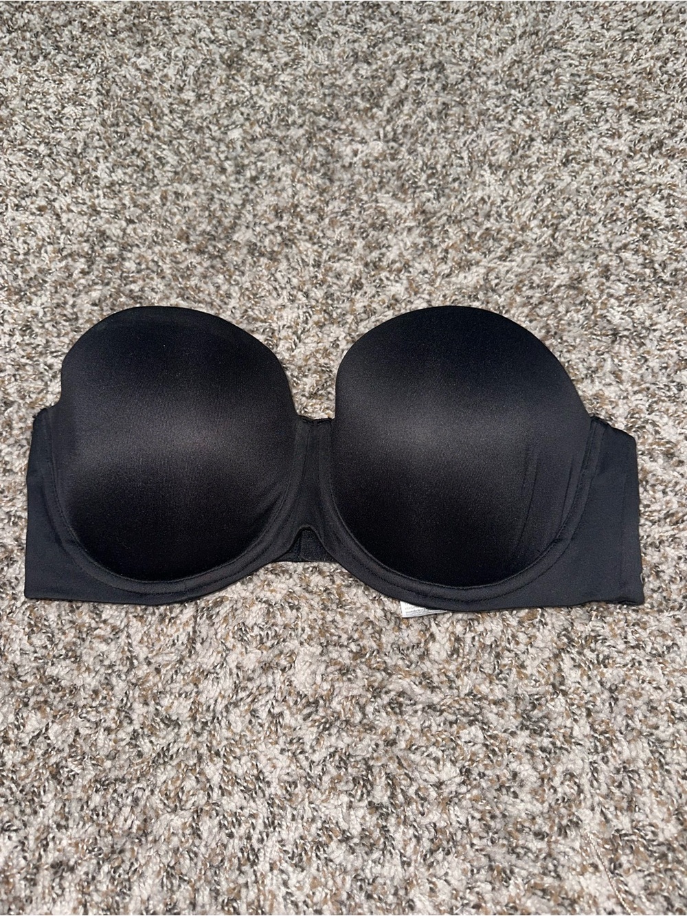 Calvin Klein Black Strapless Molded Cup Bra Bandeau
